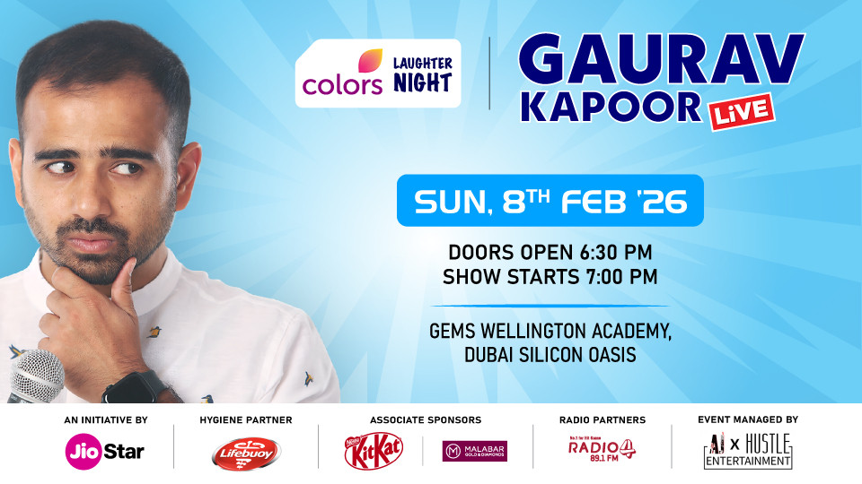 Colors Laughter Night ft. Gaurav Kapoor Live - A stand up comedy show in Dubai Colors Laughter Night ft. Gaurav Kapoor Live - A stand up comedy show in Dubai