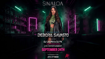 Debora Savasto выступит в Sinaloa Rooftop ElChapo Lounge, Bahrain