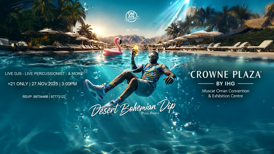 Desert Bohemian Dip at Crowne Plaza OCEC Muscat