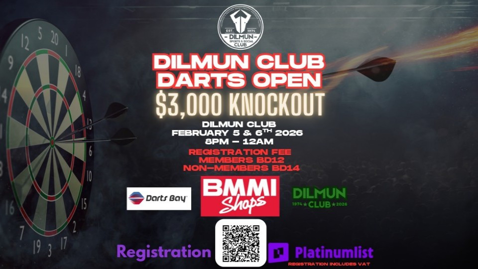 Dilmun Club Darts Open at Dilmun Club Bahrain