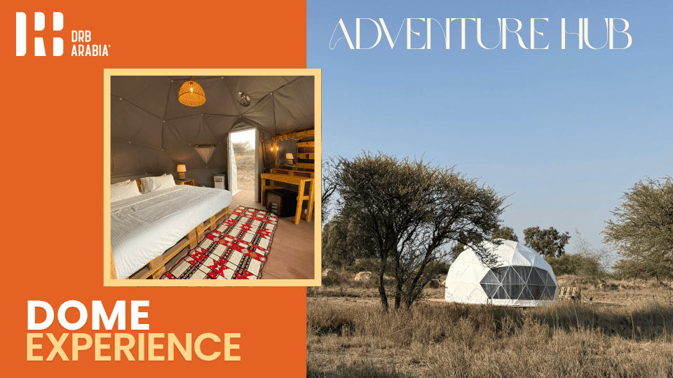 Stay Beneath the Stars with our Dome Experience - A Luxury Camping Experience in Al Dalghan Park