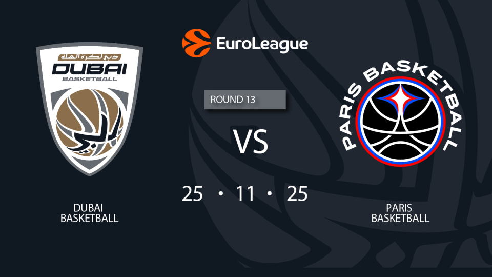 Dubai Basketball vs Paris Basketball 2025 United Arab Emirates