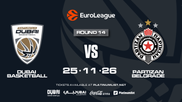 Dubai Basketball contre Partizan Mozzart Bet Belgrade