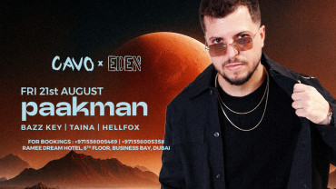 Eden présente PAAKMAN en live au Cavo à Dubaï