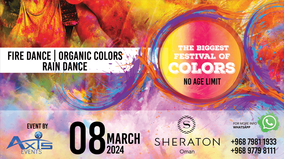 Festival of Colors in Muscat Tickets, 2024 Event - Platinumlist.net