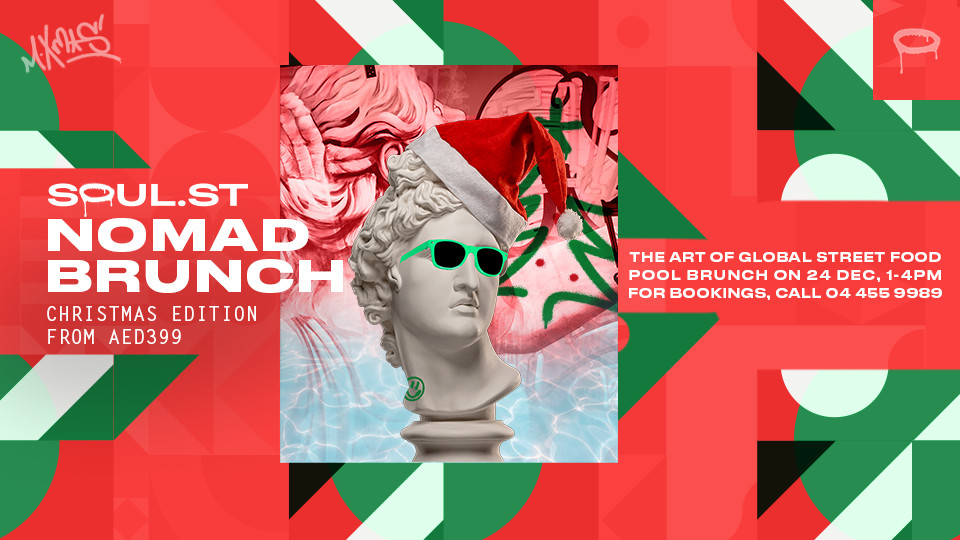 FIVE Jumeirah Village | Nomad Brunch at Soul Street | 24 Dec | 1.00-4.00pm FIVE Jumeirah Village | Nomad Brunch at Soul Street | 24 Dec | 1.00-4.00pm