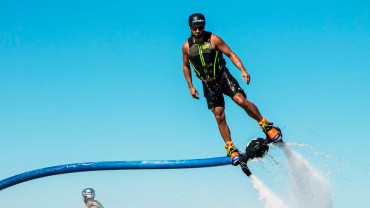 Flyboarding at Old Mina Port - Qool Qatar