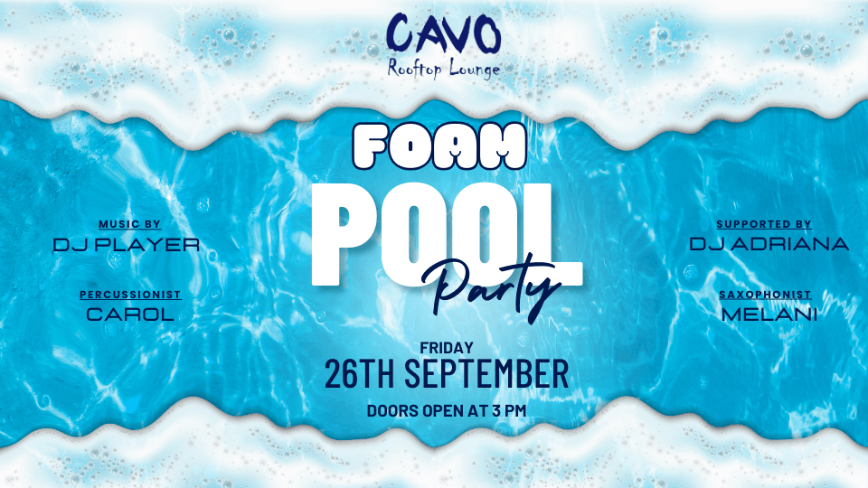 Foam Pool Party at Cavo Rooftop