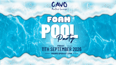 Foam Pool Party at Cavo Rooftop