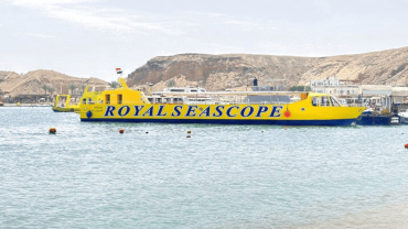 From El Gouna: Royal Seascope Submarine with Snorkel Stop
