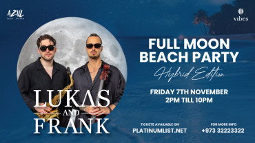 Full Moon Beach Party Featuring Lukas & Frank Full Moon Beach Party Featuring Lukas & Frank