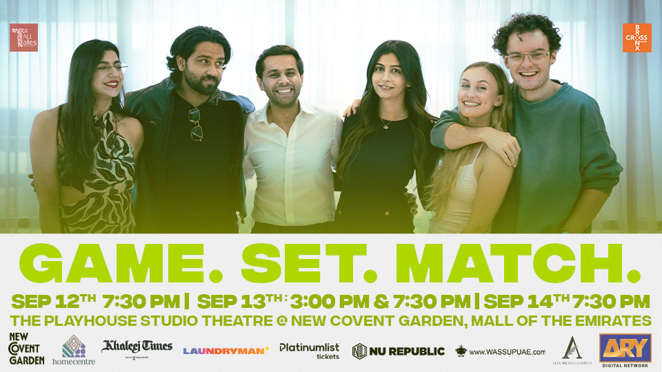 Game. Set. Match at Playhouse Studio Theatre, Mall of the Emirates in Dubai