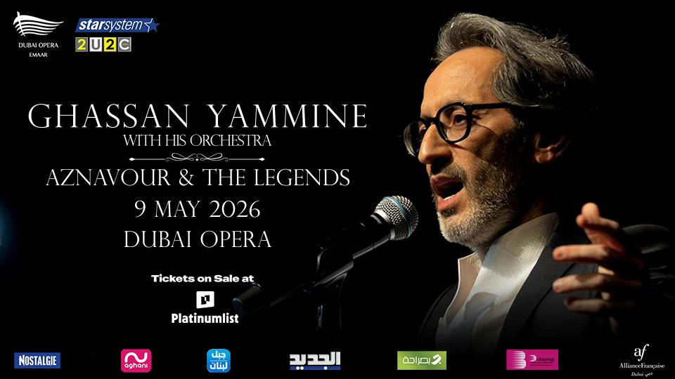 Ghassan Yammine with his Orchestra Aznavour and the legends in Dubai