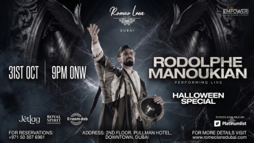 Halloween After Dark présente Rodoulphe Manoukian en live au Romeo Lane à Dubaï