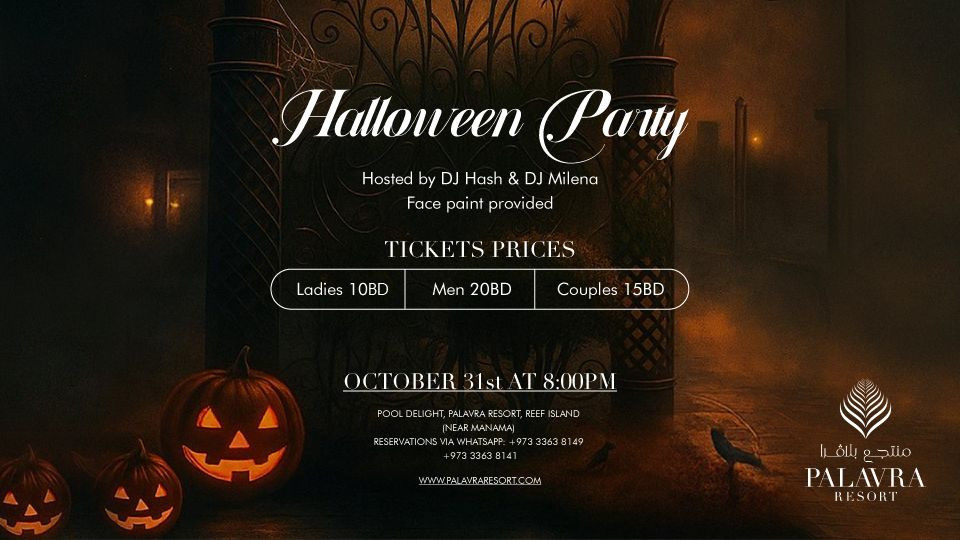 Halloween Party at Palavra Resort, Bahrain