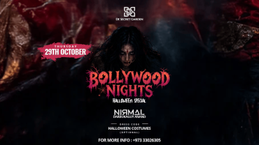 Halloween Special : Bollywood Night at De Secret Garden , Bahrain