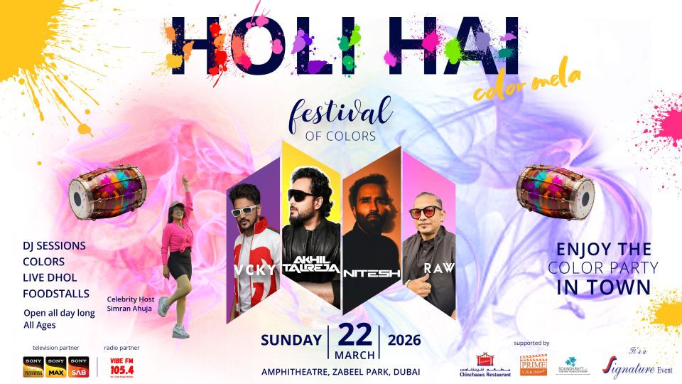 Holi Hai - Color Mela in Dubai 2026