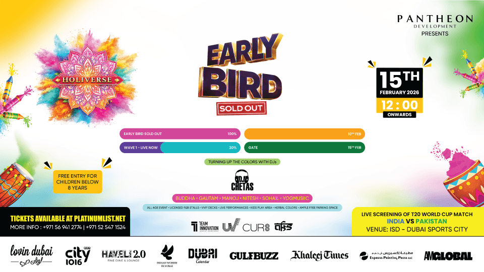 Holiverse 2026 Ft. DJ Chetas & India vs Pak Live Screening