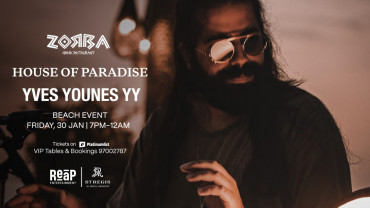 House Of Paradise Present Yves Younes YY at Zorba Greek Restaurant, Muscat