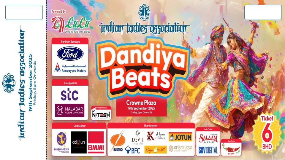 ILA Dandiya Beats 2025 at Crowne Plaza, Bahrain