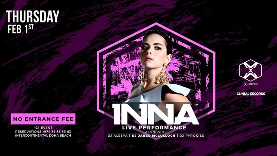 INNA Live at X lounge on Thursday Feb 1st - Platinumlist.net