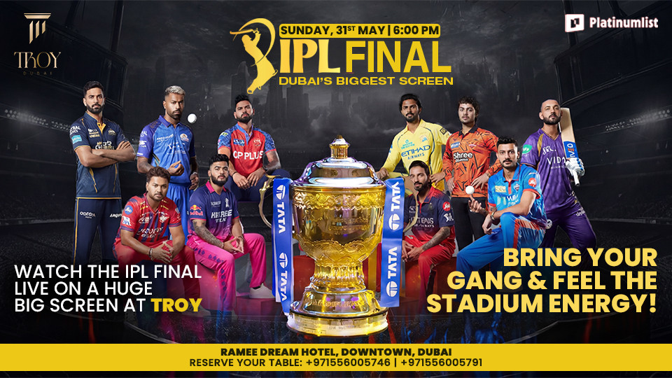 IPL Final Match at Troy in Dubai
