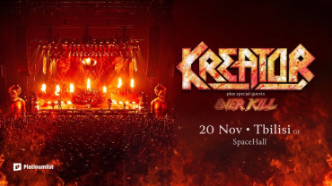 Kreator avec Overkill en invités spéciaux à Tbilissi