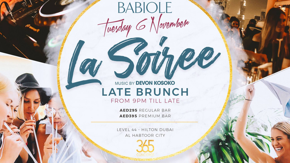 La Soirée - Late Brunch with Devon Kosoko at Babiole - 06.11.18 La Soirée - Late Brunch with Devon Kosoko at Babiole - 06.11.18
