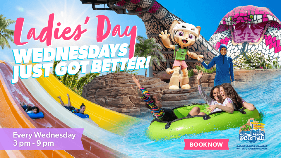 Ladies Day at Desert Falls Sea Caves Waterpark 2025 Qatar