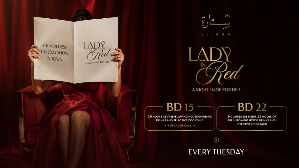 Lady in Red at Sitara, Bahrain 2026 Bahrain