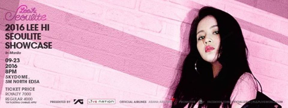 Lee Hi Seoulite Tour 2016 Live at Skydome