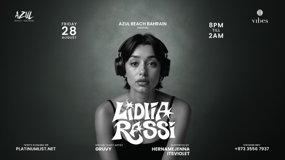 Lidiia Rassi Live at Azul Beach, Bahrain
