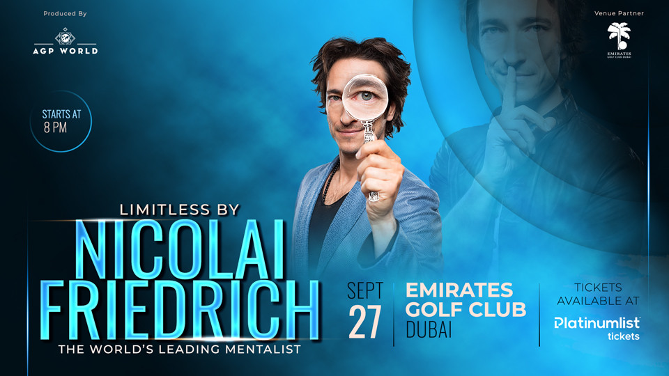 AGP World presents Limitless by Nicolai Friedrich at Emirates Golf Club, Dubai