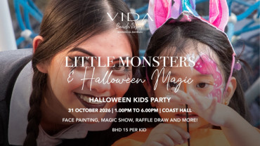 Little Monsters & Halloween Magic at VIDA Beach Resort Marassi Al Bahrain Little Monsters & Halloween Magic at VIDA Beach Resort Marassi Al Bahrain