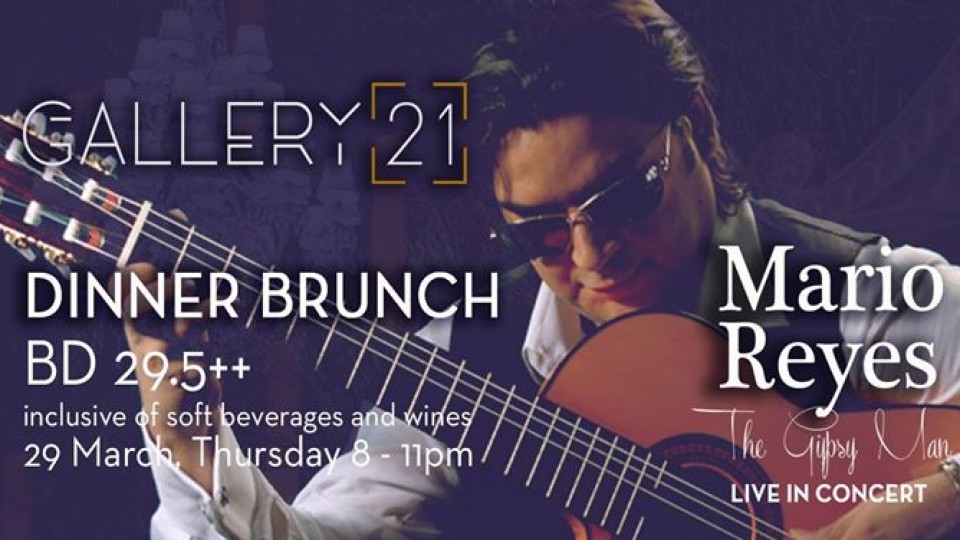 Mario Reyes 'The Gypsy Man' Live at Gallery 21 Dinner Brunch