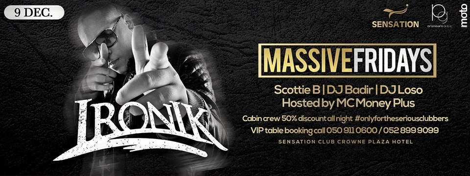 MASSIVE FRIDAYS: DJ IRONIK (UK)