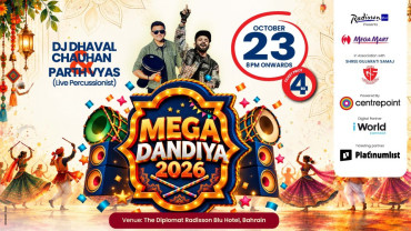The Diplomat Radisson Blu Hotel presents Megamart Mega Dandiya 2026, in association with Shree Gujarati Samaj