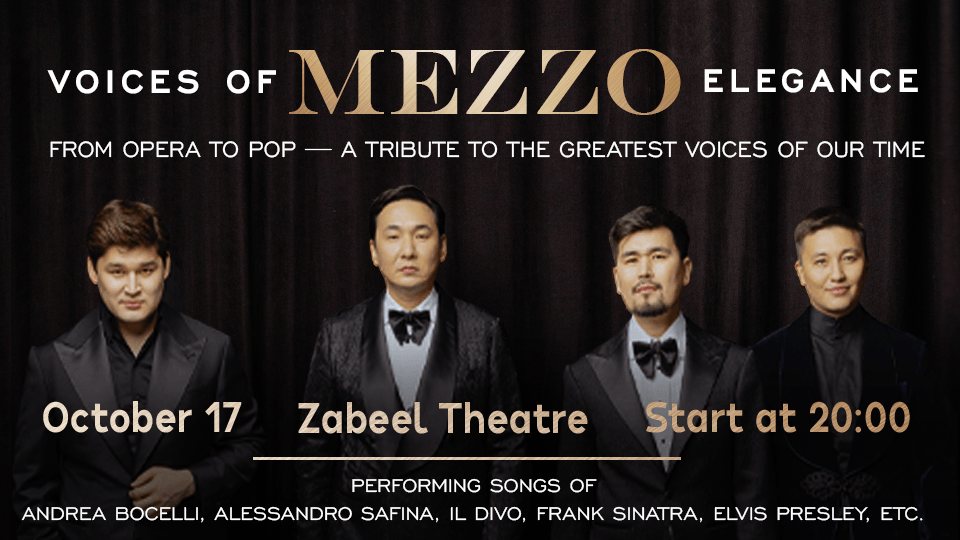 Mezzo: Voices of Elegance at Zabeel Theatre in Dubai 2025 United Arab Emirates