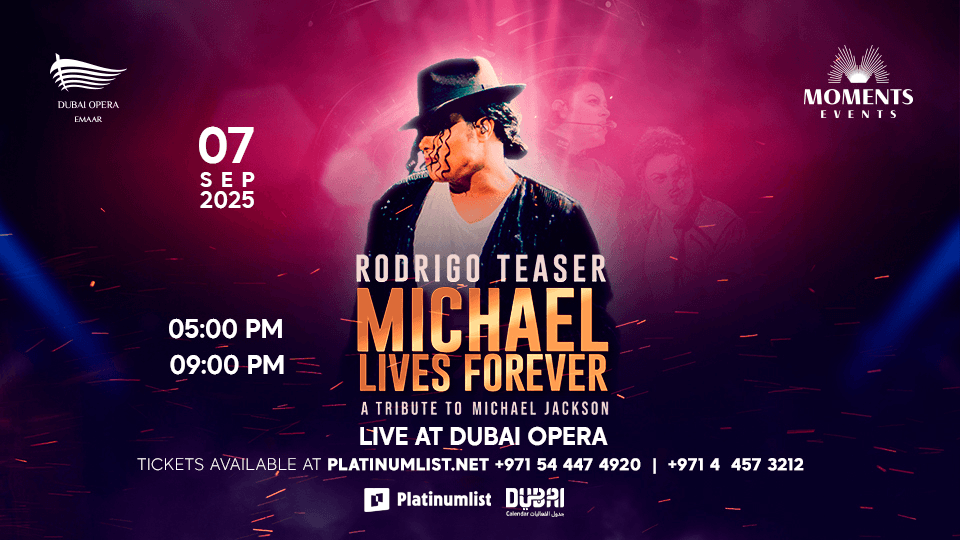 Michael Lives Forever by Rodrigo Teaser - A Tribute to Michael Jackson in Dubai Opera