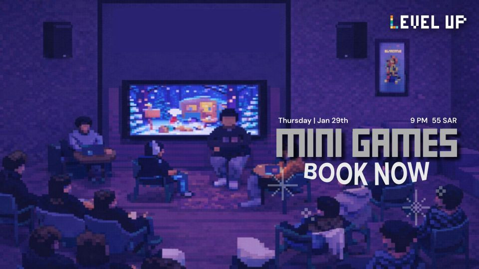 Mini Games Night at Level Up Social Hub Riyadh