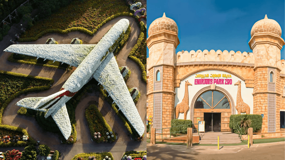 Miracle Garden + Emirates Park Zoo - Combo