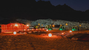 تجربة التخييم الليلي في مليحة