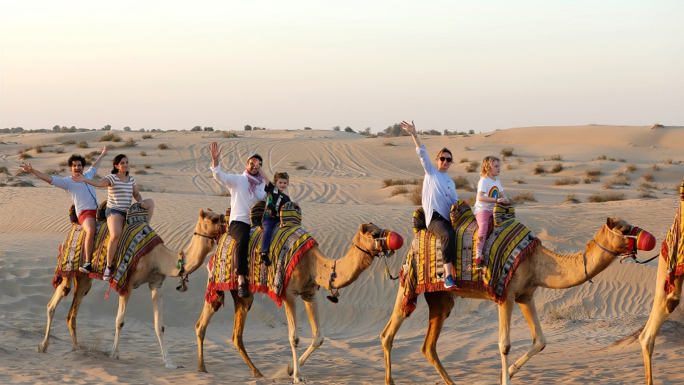 Morning Desert Safari Dubai with Dune Bashing, Sand Boarding & Camel Ride