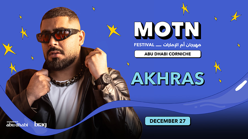 Akhras Live on December 27 at MOTN Festival Abu Dhabi