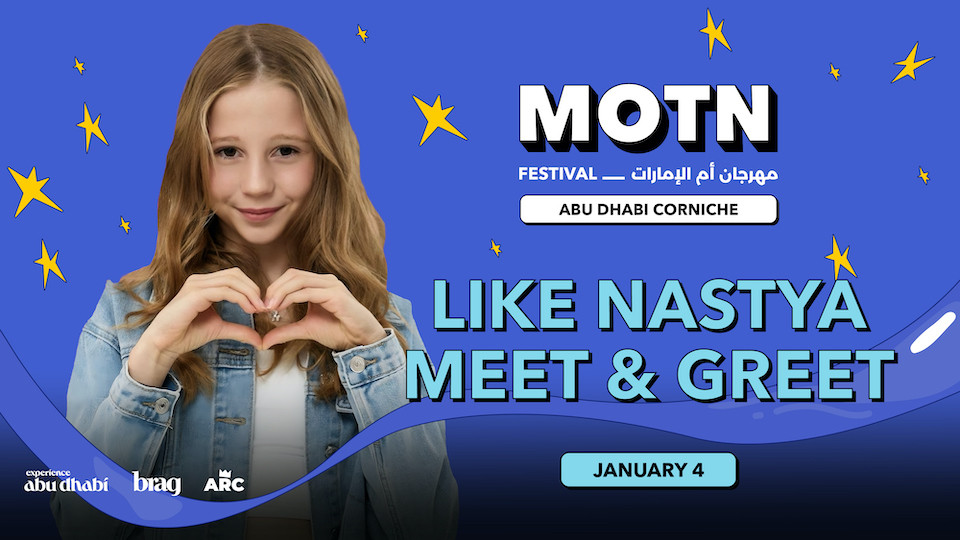Like Nastya at MOTN Festival ABU DHABI Like Nastya at MOTN Festival ABU DHABI