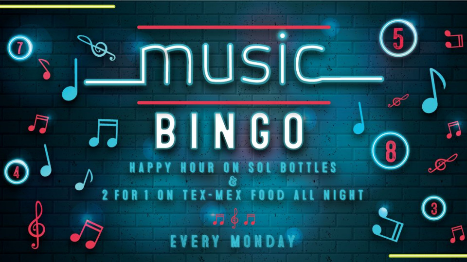 Music Bingo - Every Monday Music Bingo - Every Monday
