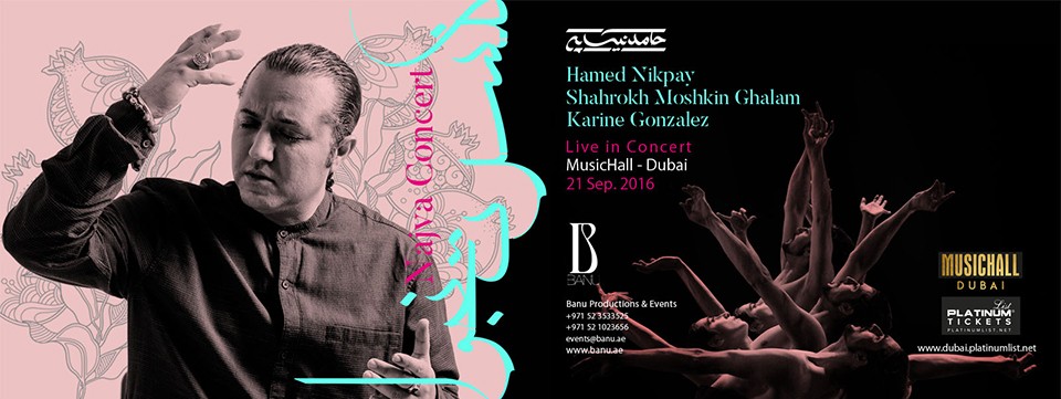 Najva concert, Hamed Nikpay Featuring Shahrokh Moshkin Ghalam & Karine Gonzalez