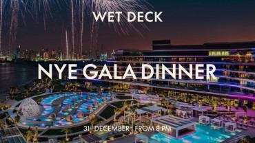 New Year's Eve Gala Dinner by the Beach at WET Deck in Dubai New Year's Eve Gala Dinner by the Beach at WET Deck in Dubai