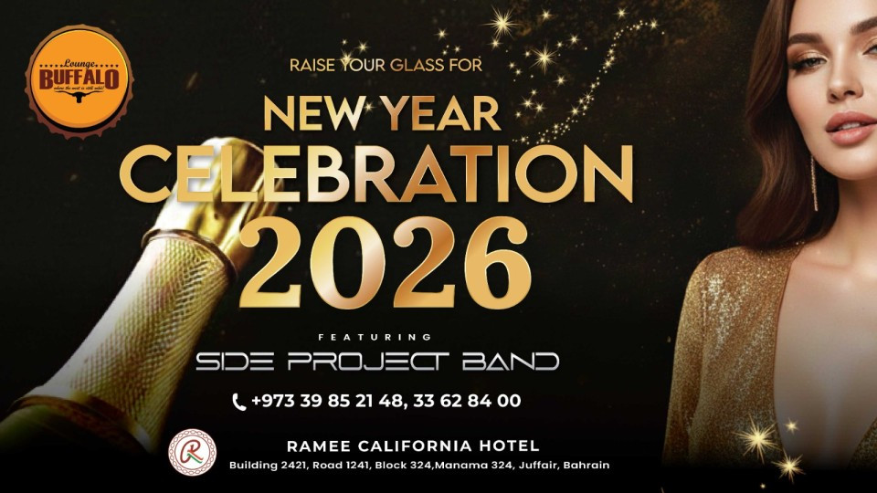 New Year Celebration 2026 at Buffalo Lounge – Ramee California Hotel, Bahrain 2025 Bahrain