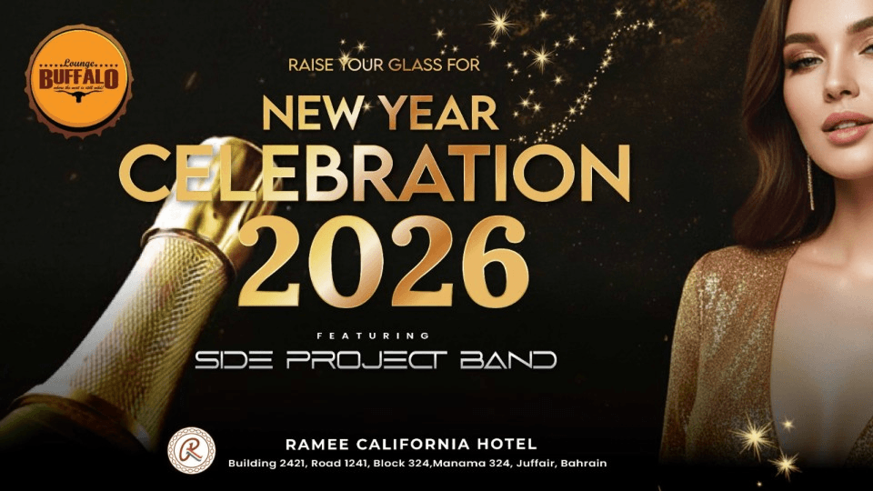 New Year Celebration 2026 at Buffalo Lounge - Ramee California Hotel, Bahrain